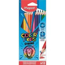 Estuche Carton 12 Lapices Colorpeps Strong Maped .