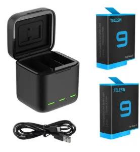 Kit Caixa de Carregamento + 2 Baterias para Gopro