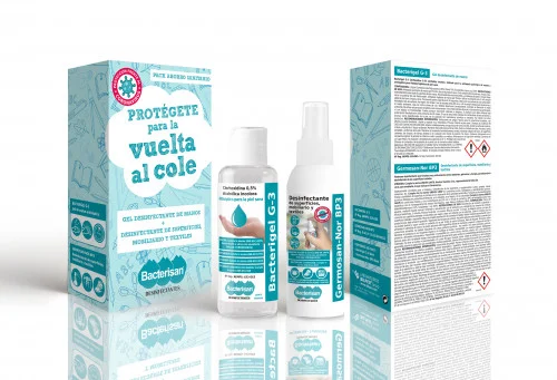 Pack Bacterisan Gel Desinfetante 60ml Surface Cle.