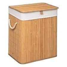 Cesto para Roupas de Bambu 50x41,5x30cm