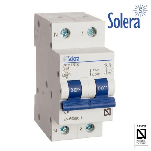 Magnetotérmico Solera 1polo+ Neutro 10a