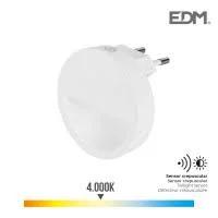 Luz Noite LED 0,5w 5lm 4.000k Luz Dia Redondo Edm
