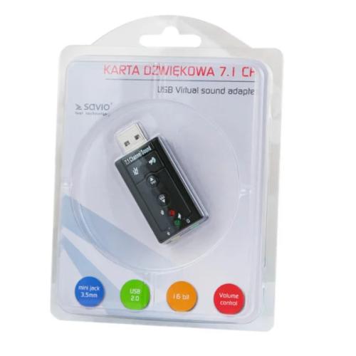 Savio Ak-01, 7.1 Canais, 16 Bit, Usb