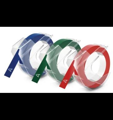 3m X 9mm 3 Uds Negro/Azul/Rojo