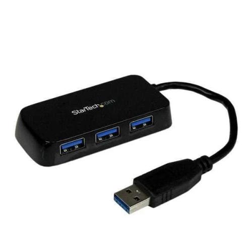 Startech.Com 4-Port Usb 3.0 Superspeed Hub - Portable Mini Multiport Usb Travel Dock - Usb Extender