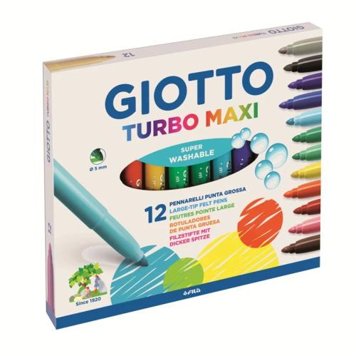 Estuche 12 Rotuladores Turbo Maxi Giotto F454000