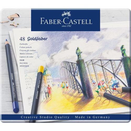 FABER-CASTELL GOLDFABER METAL, SUAVE, MULTICOR, 4.