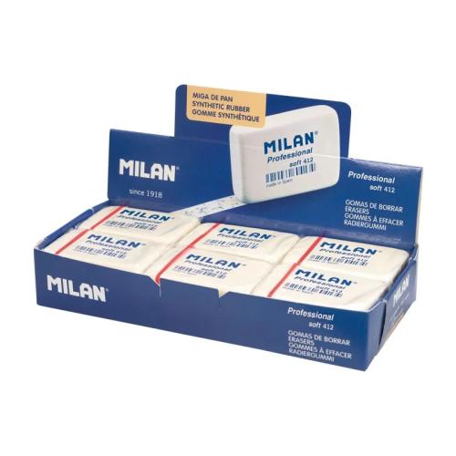 MILAN PROFESSIONAL SOFT 412, BORRACHA, AZUL, BRAN.