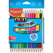 Estuche 18 Lápices de Colores Colorpeps Duo. Bi.