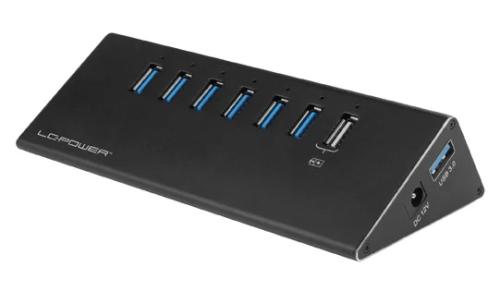 LC-Power USB Hub, USB 3.2 Gen 1 (3.1 Gen 1) Type-.