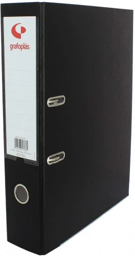 Archivador Palanca 45 Color Negro A4 Lomo Estrecho 290x320x55 Grafoplas 17269310