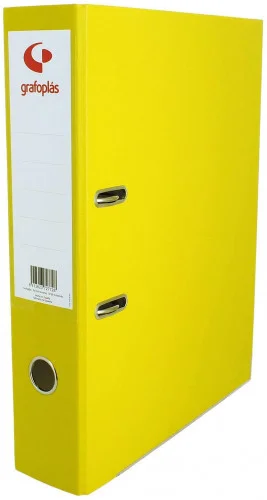 Archivador Palanca 45 Color Amarillo A4 Lomo Estrecho 290x320x55 Grafoplas 17269360