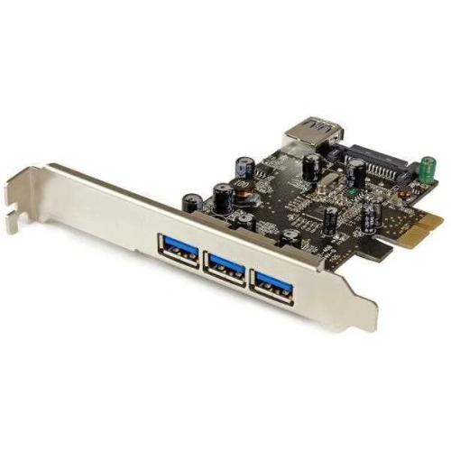 Startech.Com 4 Port Pci Express Usb 3.0 Card - 3 External And 1 Internal - Native Os Support In Wind