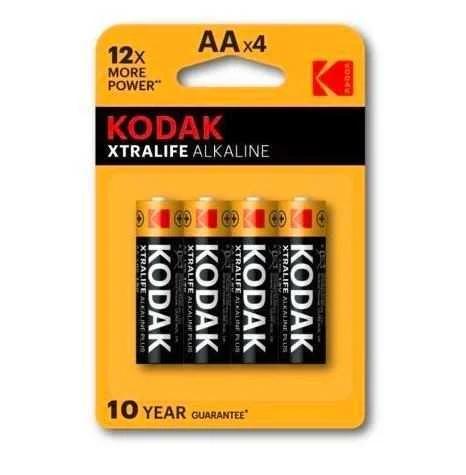 Kodak Xtralife Alkaline AA Battery (4 Pack)