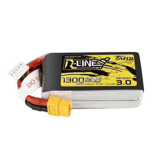 Baterie Tattu R-Line Version 3.0 1300mah 14,8v 120c 4s1p Xt60