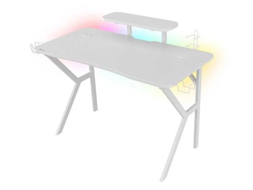 Genesis Gaming Tisch Holm 320 RGB Weiß (120cm X 75cm)