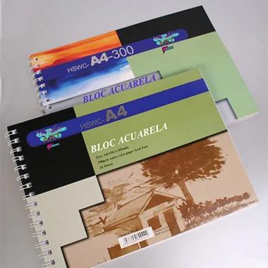Cuaderno Dibujo A3 Acuarelas 12 Hjs. 300gms. Hswc.