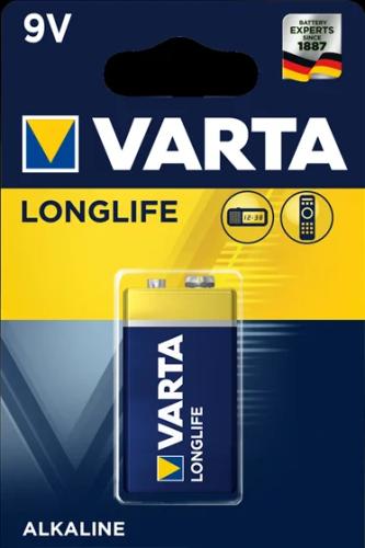 1 Varta Longlife 9v-Block K 6 Lr 61