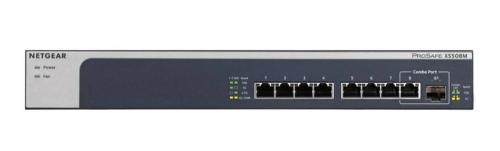 Netgear Xs508m Unmanaged 10g Ethernet (100/1000/10000) Grey Silver