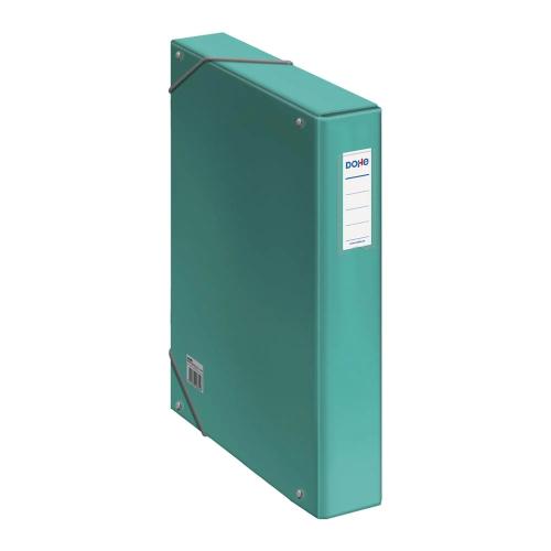 Capa de Cartão Forrado Verde Claro com elasticos