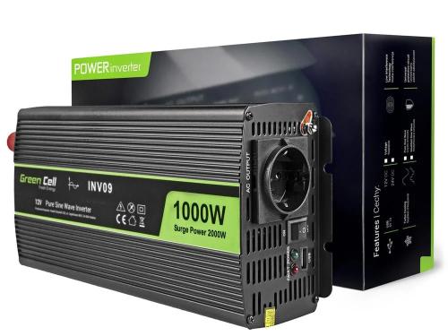 Green Cell Voltage Car Inverter 12v To 230v, 10.