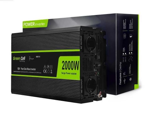 Green Cell Voltage Car Inverter 12v To 230v, 20.