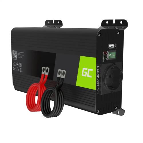 Green Cell Power Inverter Pro 12v To 230v 500w/1000w Pure Sine Wave