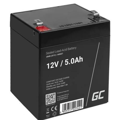 Green Cell Agm27 Ups Battery Sealed Lead Acid (Vrla) 12 V 5 Ah