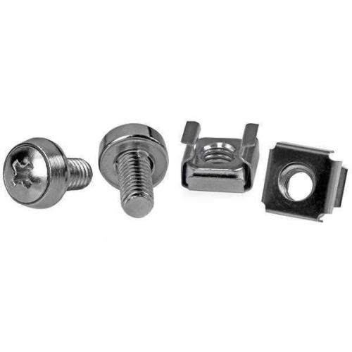 Startech.Com M6 Screws And Cage Nuts - 50 Pack - M6 Mounting Screws And Cage Nuts For Server Rack An