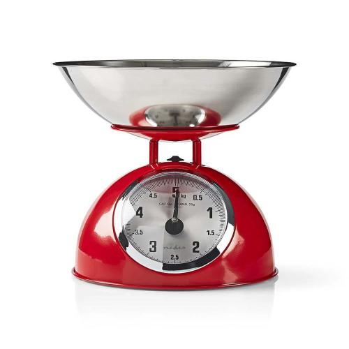 Escala Retro Kitchen Analógico Metal Vermel.