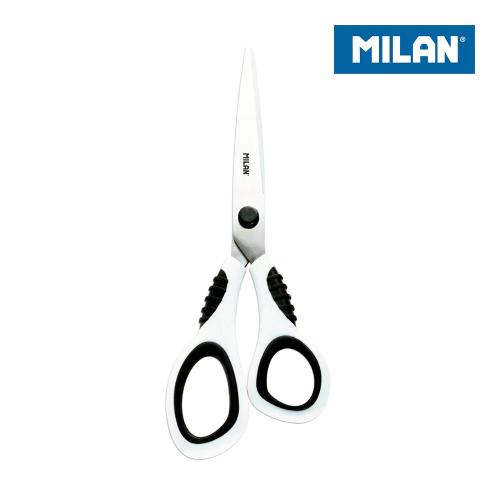 Blister Tesoura Escritorio Brancas 20,5cm Milan