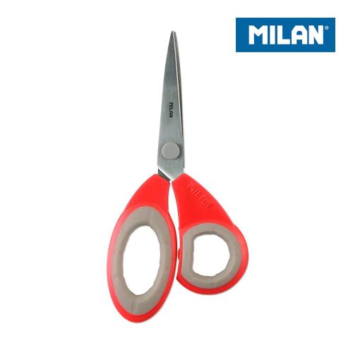 Blister Tesoura Escritorio Vermelhas 19cm Milan