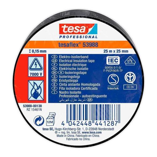 Fita Isolante Homologada 25m X 25mm Preto 53988 T.