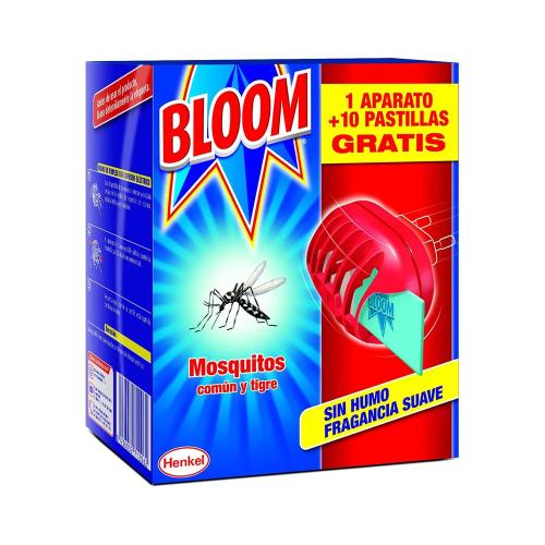 Insect bloom aparelho + 10 pastilhas mosquitos co.