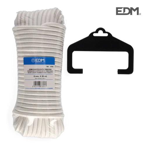 Rolo 20m. borracha elastica alta tenacidade branc.