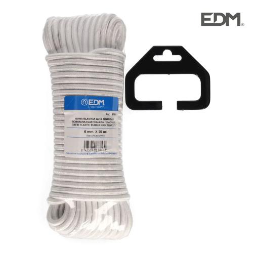 Rolo 20m .borracha elastica alta tenacidade branc.