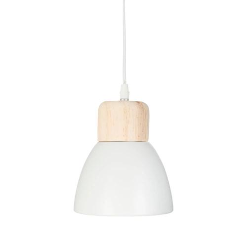 Candeeiro de Teto Branco 19x15cm E14 Lâmpada Não Incluida