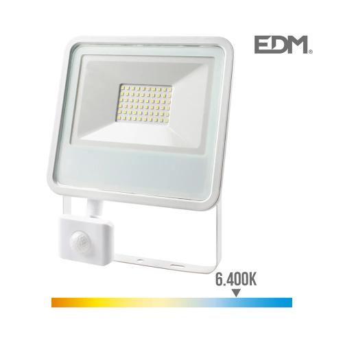 Projetor led 50w 3500lm 6400k tom de luz fria com.