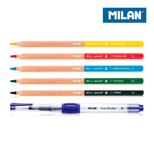 Blister Pincel Recarregavel Water Brush + 5 Lapis.