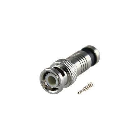 Conector Bnc Macho Rápido De Compressão Rg59