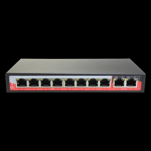 Switch Poe 8 Portas Poe + 2uplink Rj45 10/100 Mbps