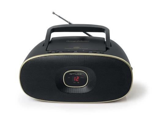 Muse Radio Portatil C/Cd Radio Mw/Fm 230v Preto