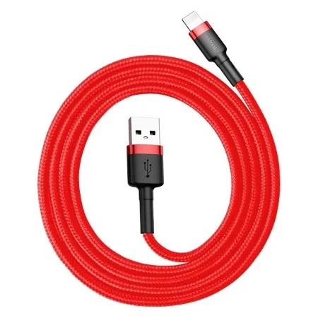 Baseus Cafule Usb Lightning Kabel 2,4 a 1 M (Cerno-Cerven&yacute;)