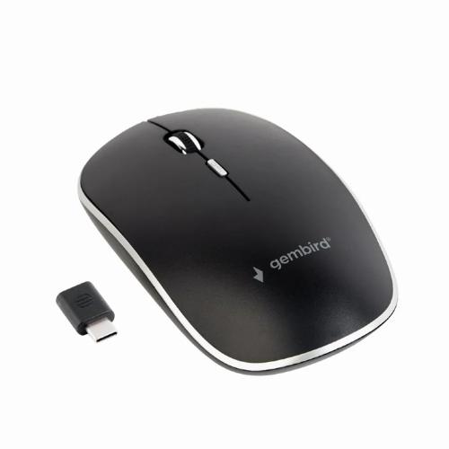 Gembird Musw-4bsc-01 Mouse Ambidextrous Rf Wireless + Usb Type-C Optical 1600 Dpi