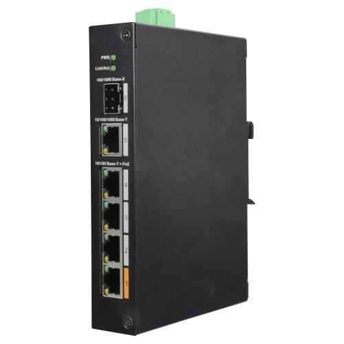 Switch PoE X-Security - 4 portas PoE +1 SFP +1 U.