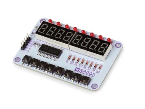 Button And Display Module With Tm1638 Chip