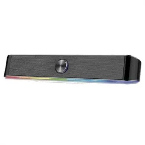 Colunas Gaming RGB Soundbar, 6W RMS, control volu.