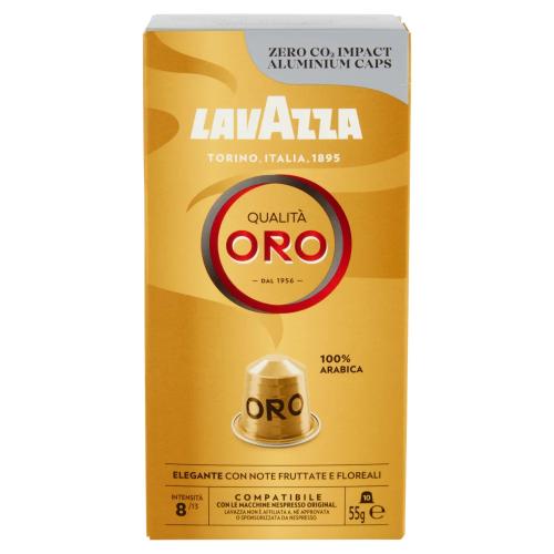 Cápsula Lavazza Qualitá Oro para Cafeteras Nespresso/ Caja de 10