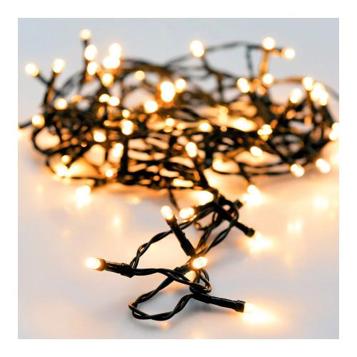 Grinalda 80 LED Branco Quente Multifunções Exterior 9m