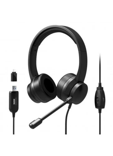 Port Headset Confort Office Stereo Usb 4 Controles Comando Noise Cancel